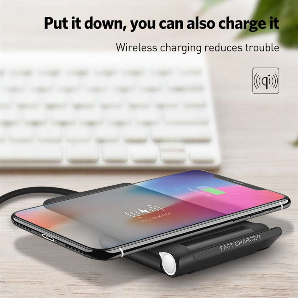 15W wireless stand, folding charging stand, portable wireless charger - available at Sparq Mart