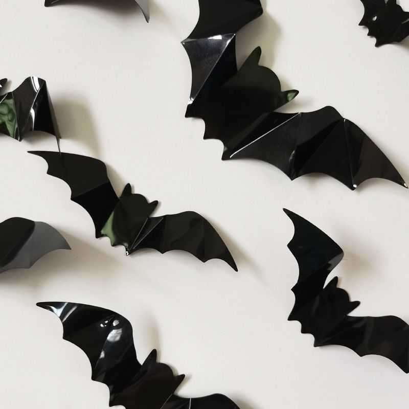3D Bat Decals, Bat Sticker Set, Decorative Wall Art - available at Sparq Mart