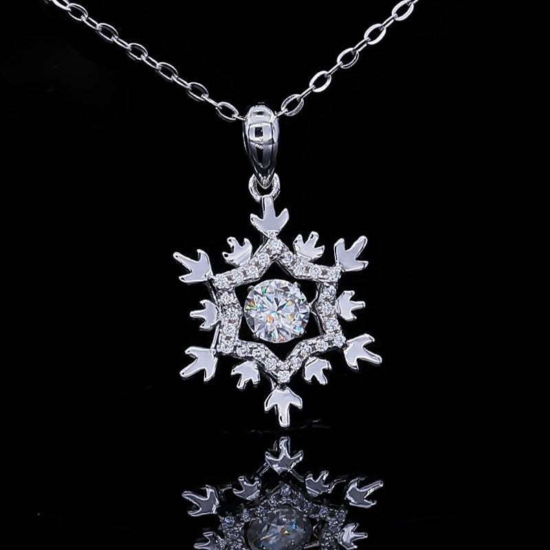 Moissanite Silver Necklace, Quality Necklace Online., Smart Silver Pendant - available at Sparq Mart