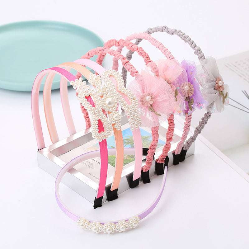 Comfortable Cloth Headband, Kids Bow Accessory, Korean Children Headband - available at Sparq Mart