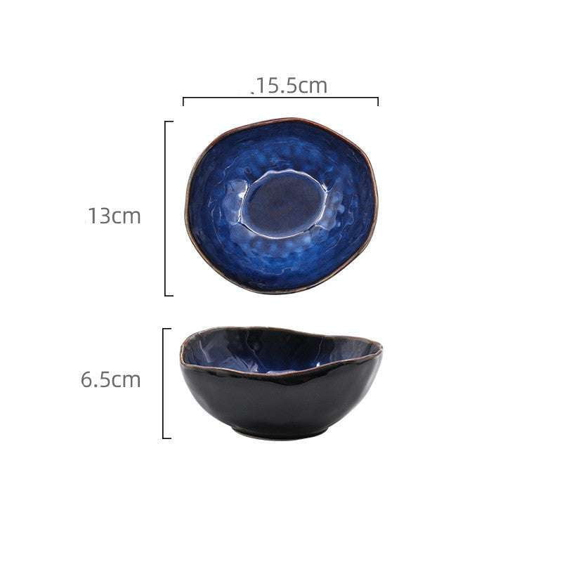 Artisan Serving Bowl, Ceramic Deep Bowl, Irregular Ceramic Dish - available at Sparq Mart