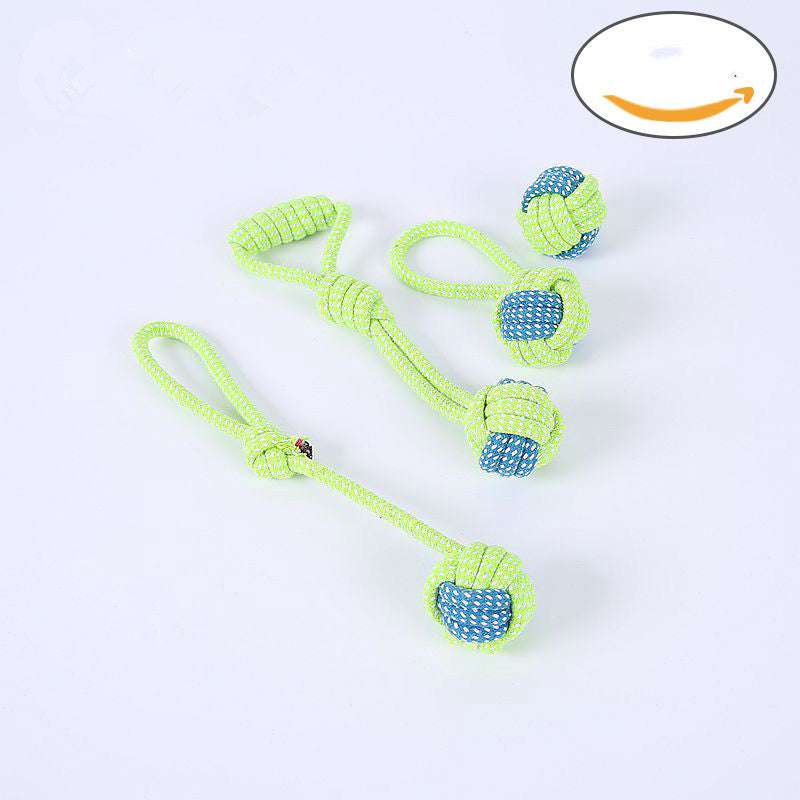 Bite-resistant Toy Set, Molar Rope Toy, Teeth Cleaning Rope - available at Sparq Mart