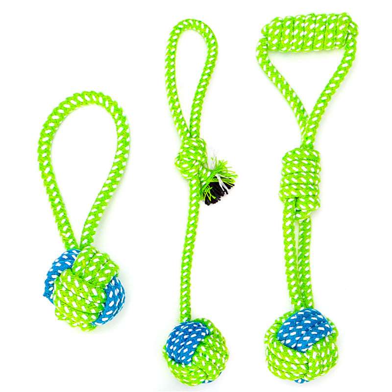 Bite-resistant Toy Set, Molar Rope Toy, Teeth Cleaning Rope - available at Sparq Mart