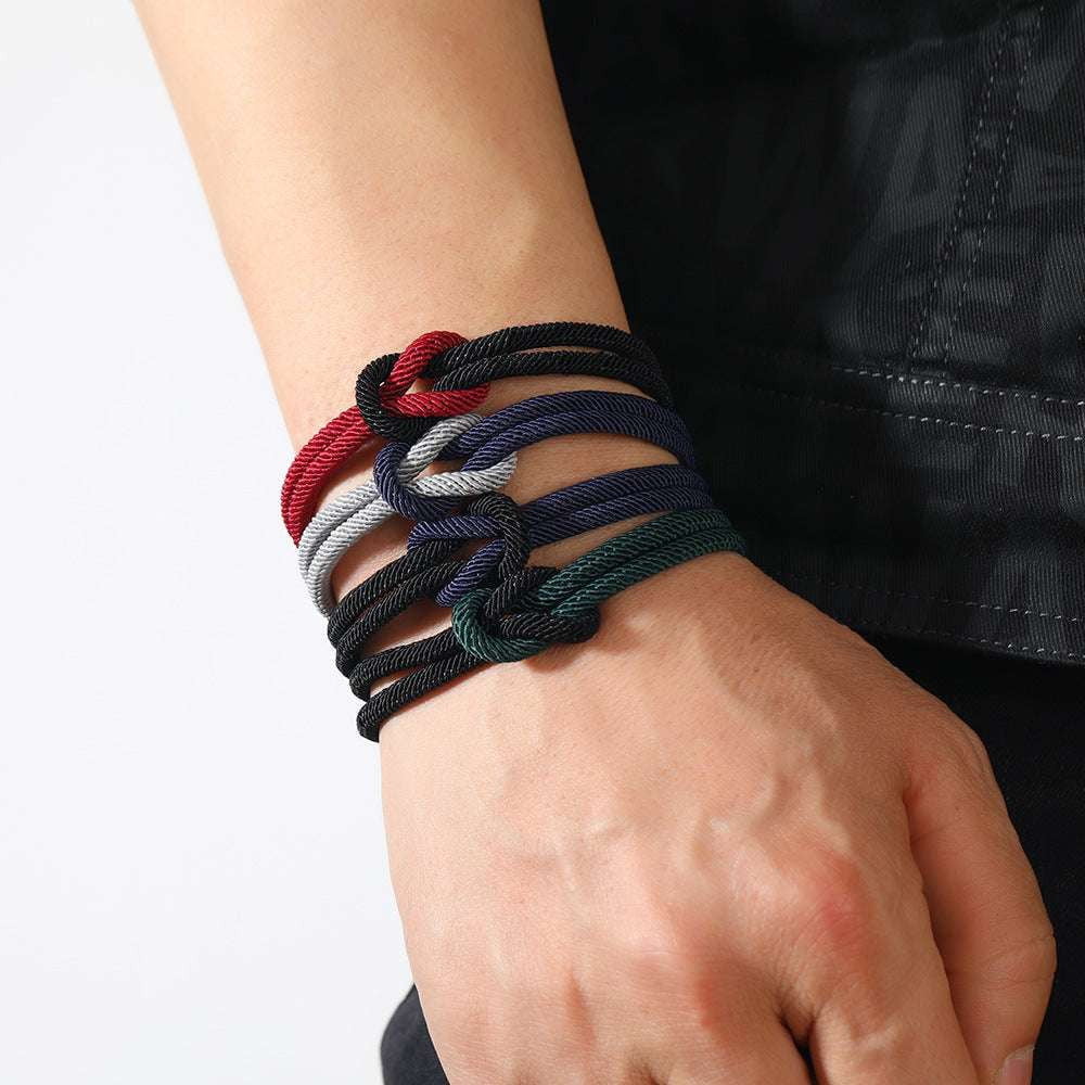 Magnetic Buckle Jewelry, Men's Magnetic Bracelet, Milan Rope Bracelet - available at Sparq Mart