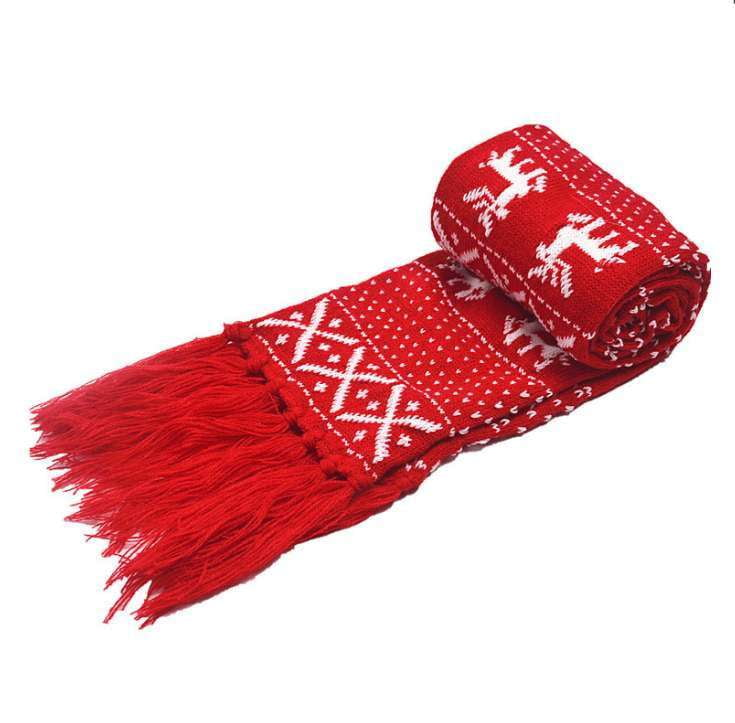 Fashionable Winter Scarves, Knitted Snowflake Scarf, Woolen Warm Scarf - available at Sparq Mart