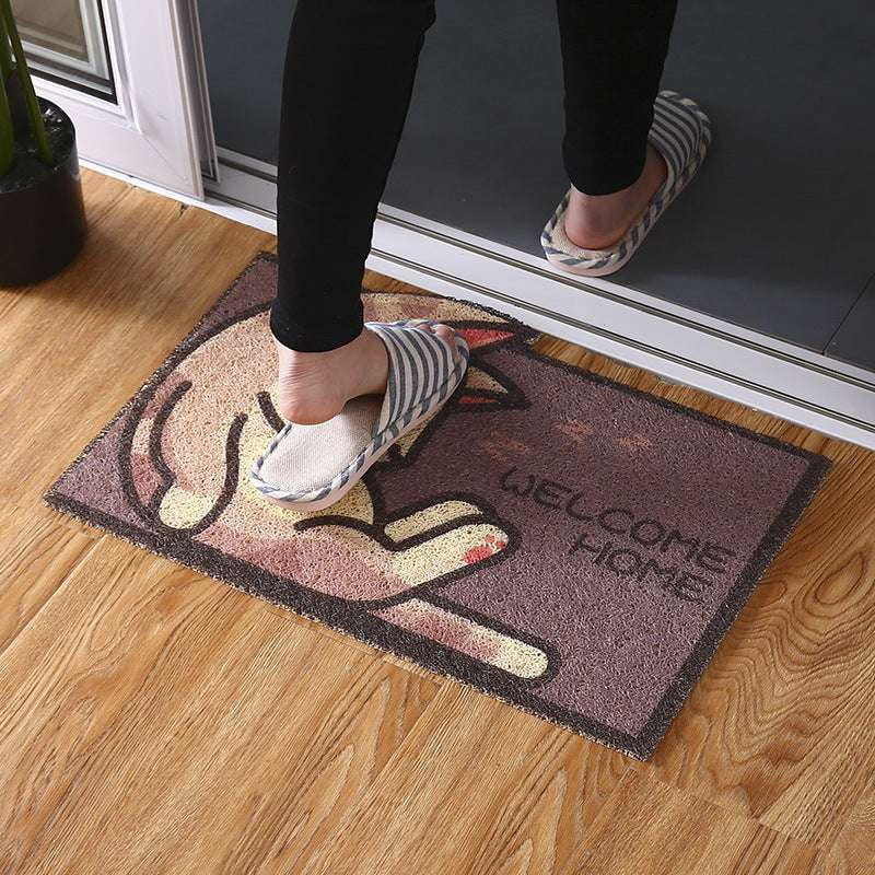 absorbent non-slip mat, bathroom door carpet, character doormat selection - available at Sparq Mart