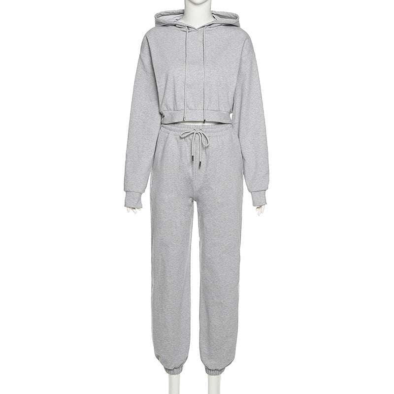 casual hoodie outfit, high waist hoodie, hoodie suit women - available at Sparq Mart