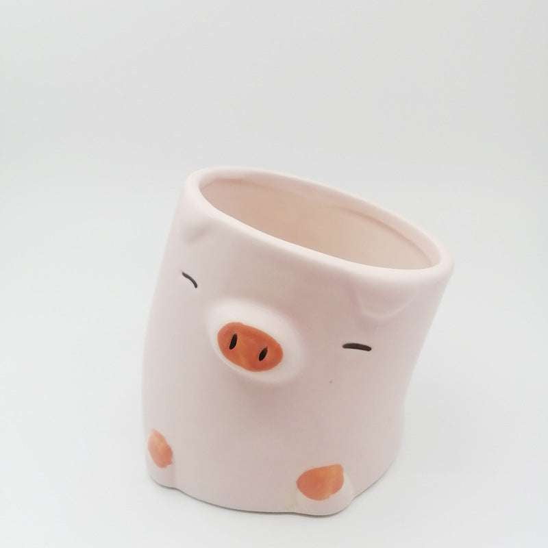 ceramic animal planters, indoor decorative pots, unique plant pot designs - available at Sparq Mart