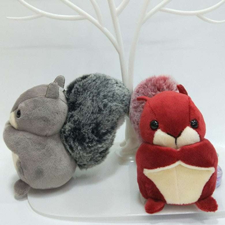 Cute Squirrel Plushie, Scented Animal Keychain, Soft Plush Squirrel - available at Sparq Mart