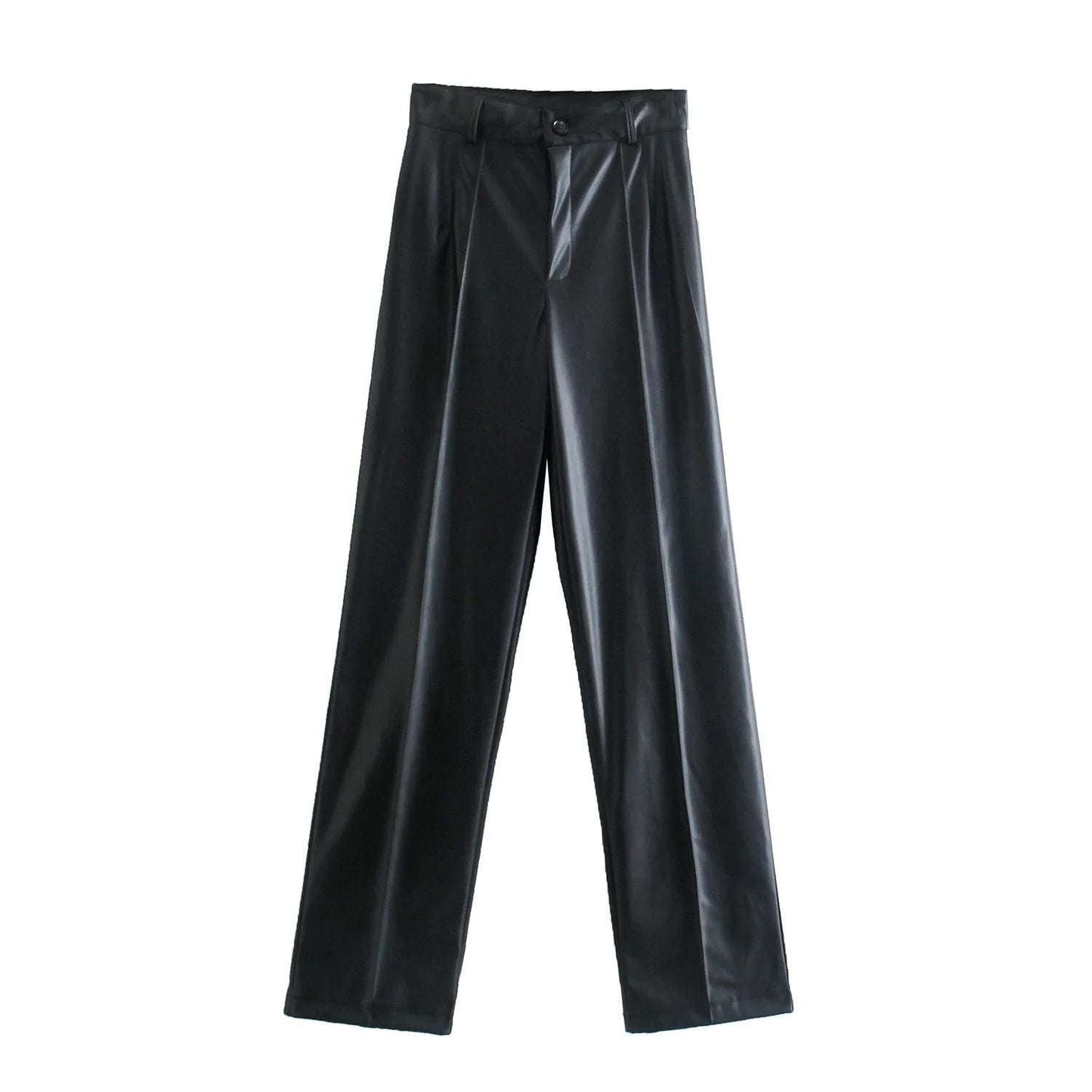 PU Leather Fashion, Slim Fit Trousers, Women Leather Pants - available at Sparq Mart