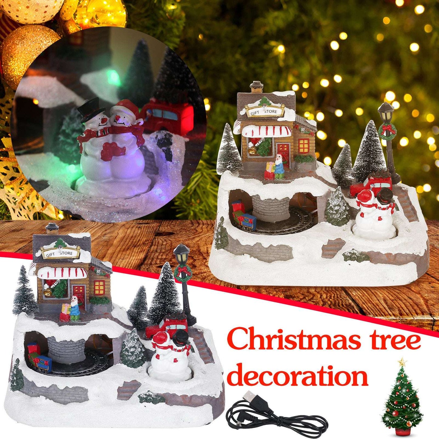 Christmas LED Decorations, Glowing Light Music House, Sparq Mart - available at Sparq Mart