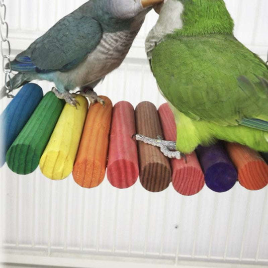 Bird Swing Accessories, Colorful Pet Supplies, Parrot Ladder Toys - available at Sparq Mart