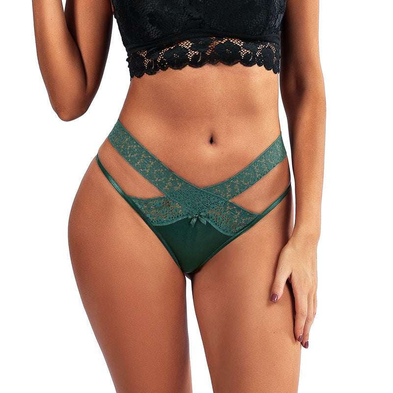 Lace Side Panties, Low-waist Briefs, Seamless Underwear Women - available at Sparq Mart