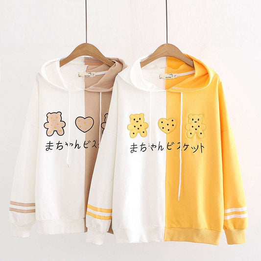 Casual Rabbit Ears Hoodie, Cotton Bunny Hoodie, Cozy Ear Hooded Sweatshirt - available at Sparq Mart