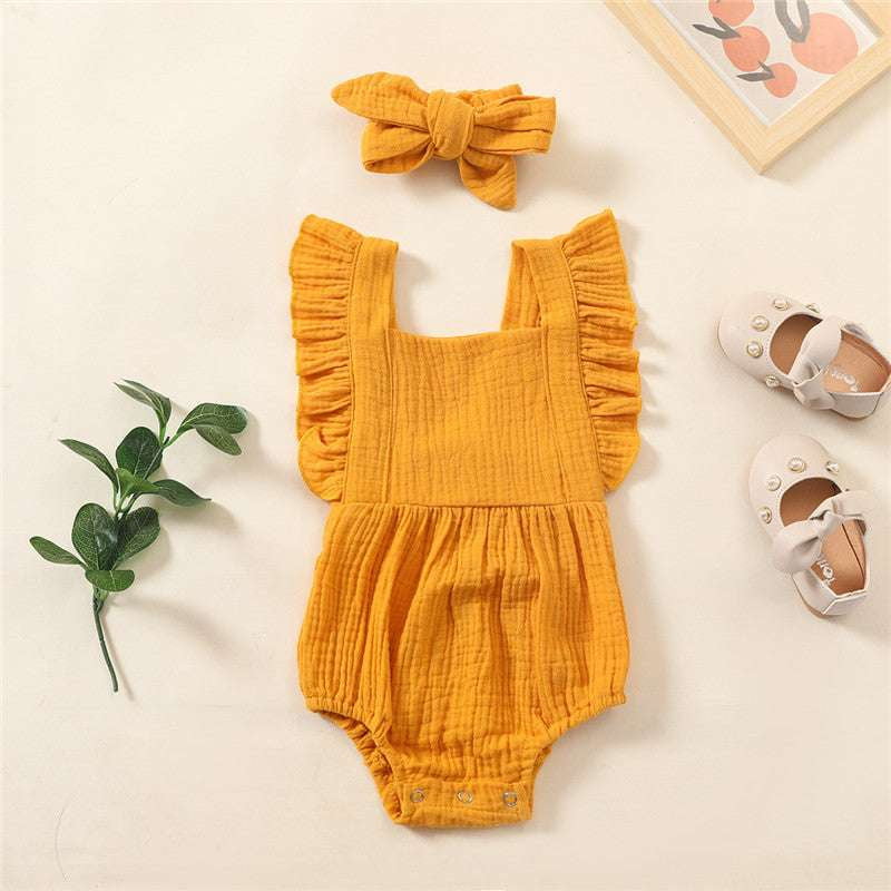 Comfortable Toddler Outfit, Cute Infant Playsuit, Soft Cotton Baby Romper - available at Sparq Mart