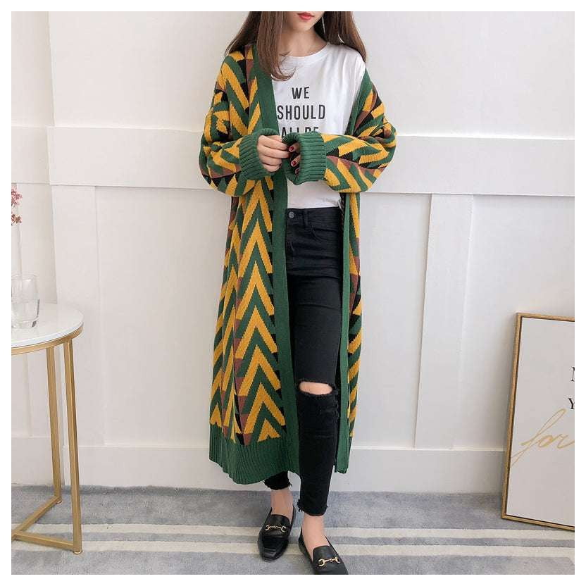 Cozy Fall Cardigan, Green Cardigan Sweater, Stylish Yellow Cardigan - available at Sparq Mart