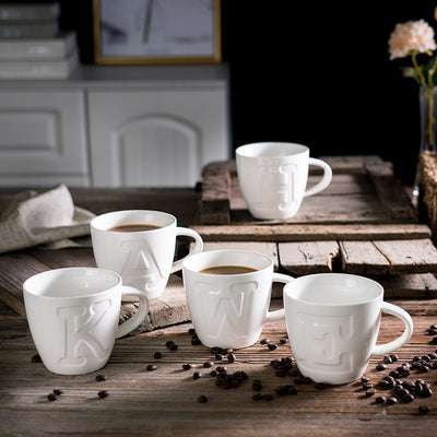 Creative English Letter Ceramic Cup, Every Occasion, Unique Gift - available at Sparq Mart