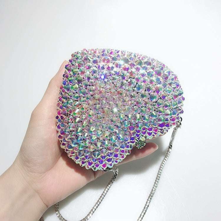 diamond party purse, elegant evening bags, luxury crystal clutch - available at Sparq Mart