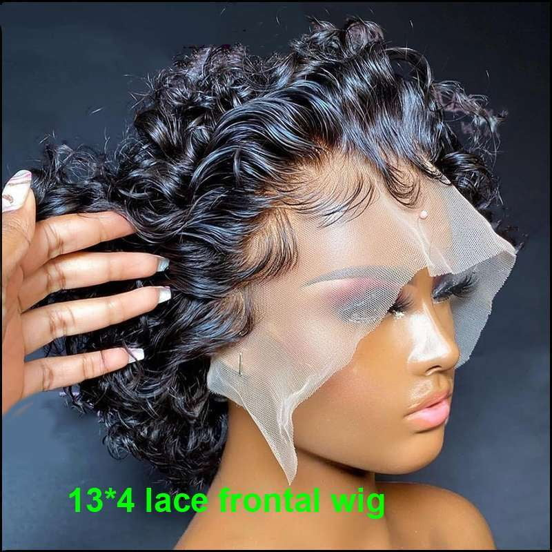 Curly Pixie Wig, Human Hair Pixie, Real Pixie Wigs - available at Sparq Mart