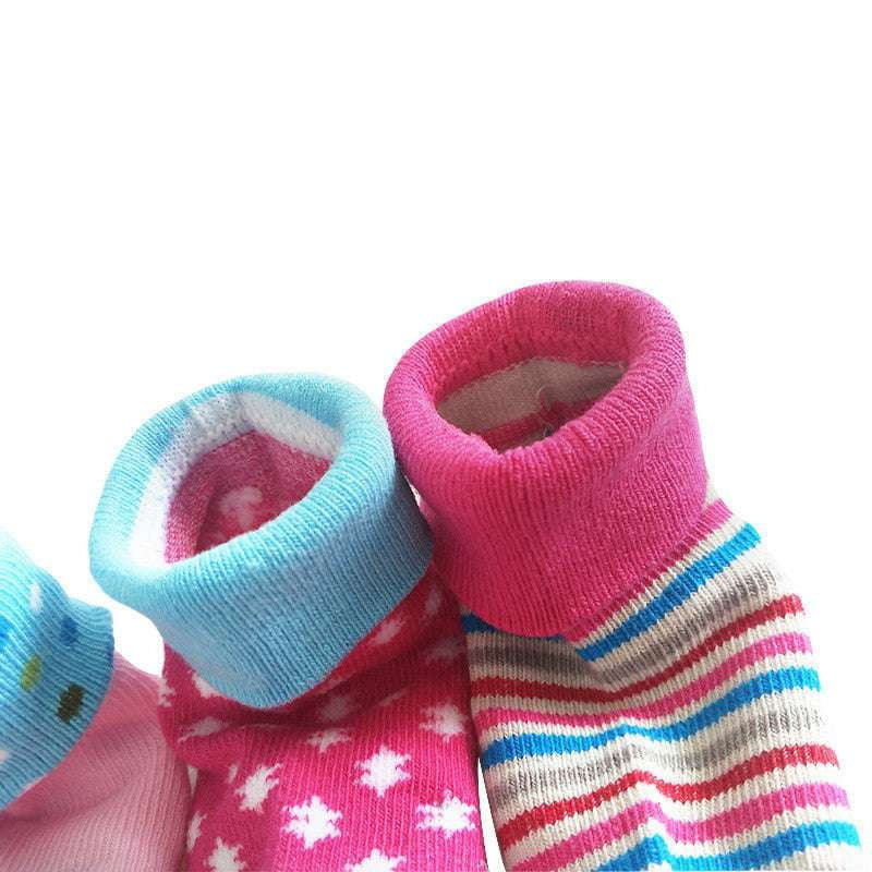 Baby Socks Autumn, Newborn Reverse Mouth Socks, Winter Cotton Socks - available at Sparq Mart