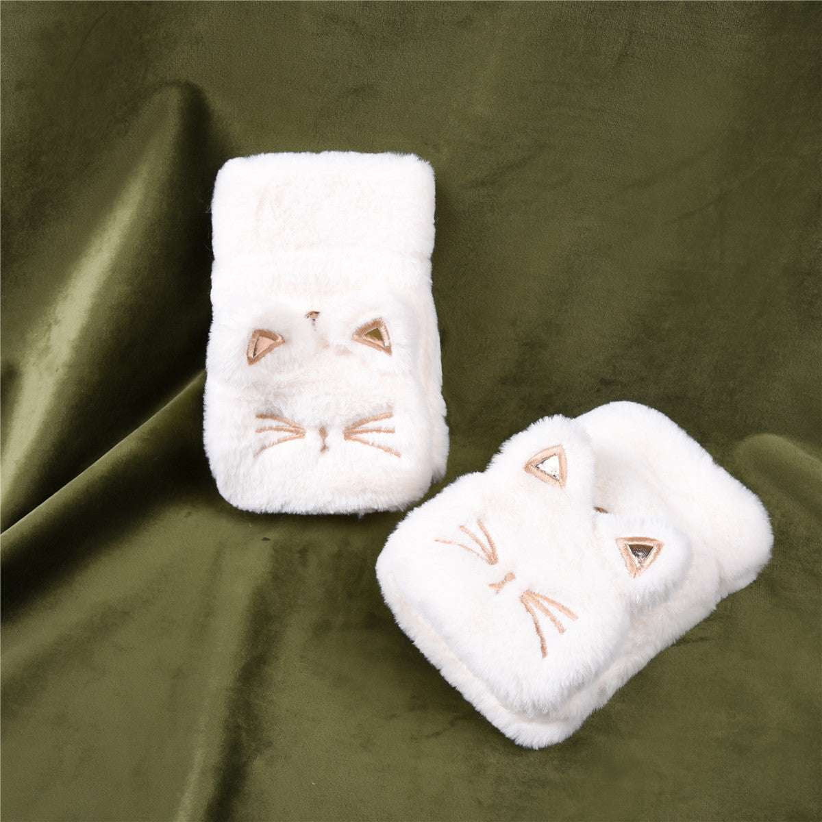 Cute Bunny Gloves, Lucky Cat Mittens, Plush Flip Gloves - available at Sparq Mart