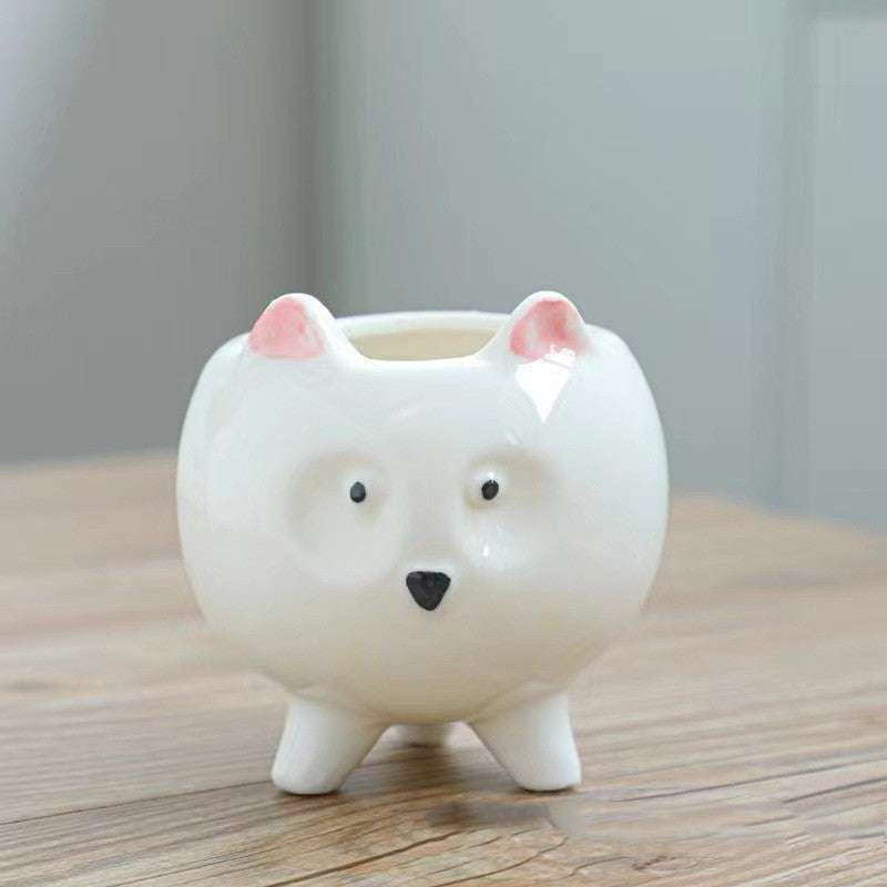 Animal Flowerpot Decor, Cartoon Planter Pot, Hand Painted Planter - available at Sparq Mart