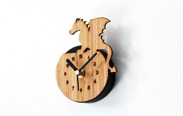 decorative wall timepiece, dragon bamboo clock, magnetic fridge clock - available at Sparq Mart