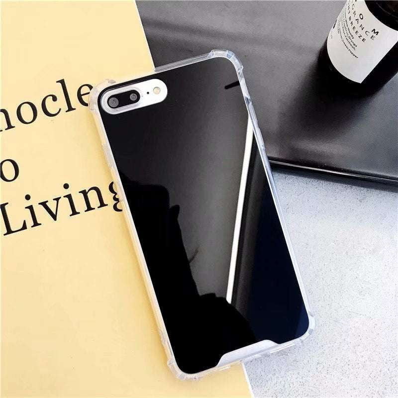 iPhone Anti-Fall Case, Mirror Finish Cover, Soft Shell Protection - available at Sparq Mart