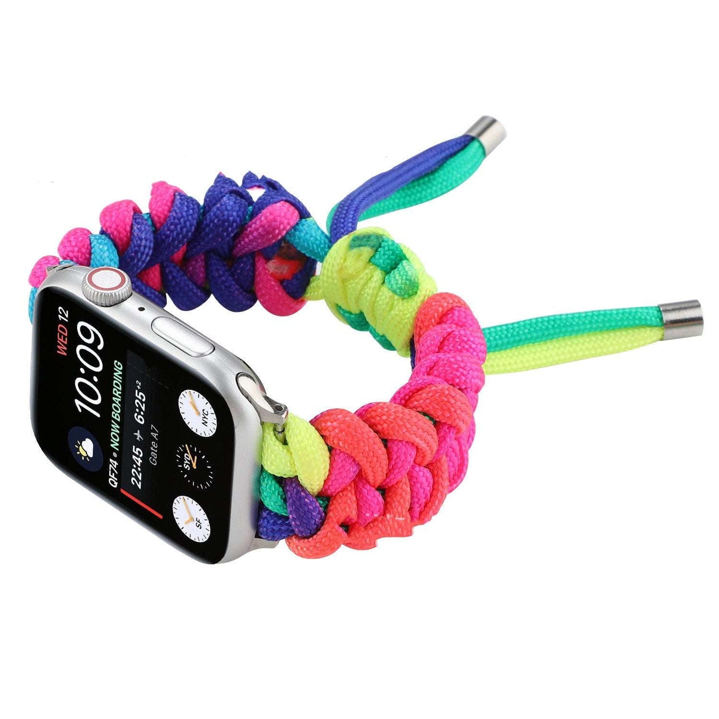 Outdoor Wristband Strap, Paracord Watch Band, Velcro Apple Watch - available at Sparq Mart