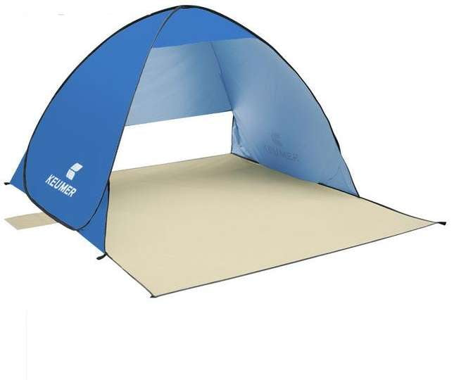 Automatic Pop-up Tent, Beach Sun Shelter, UV Protected Camping - available at Sparq Mart