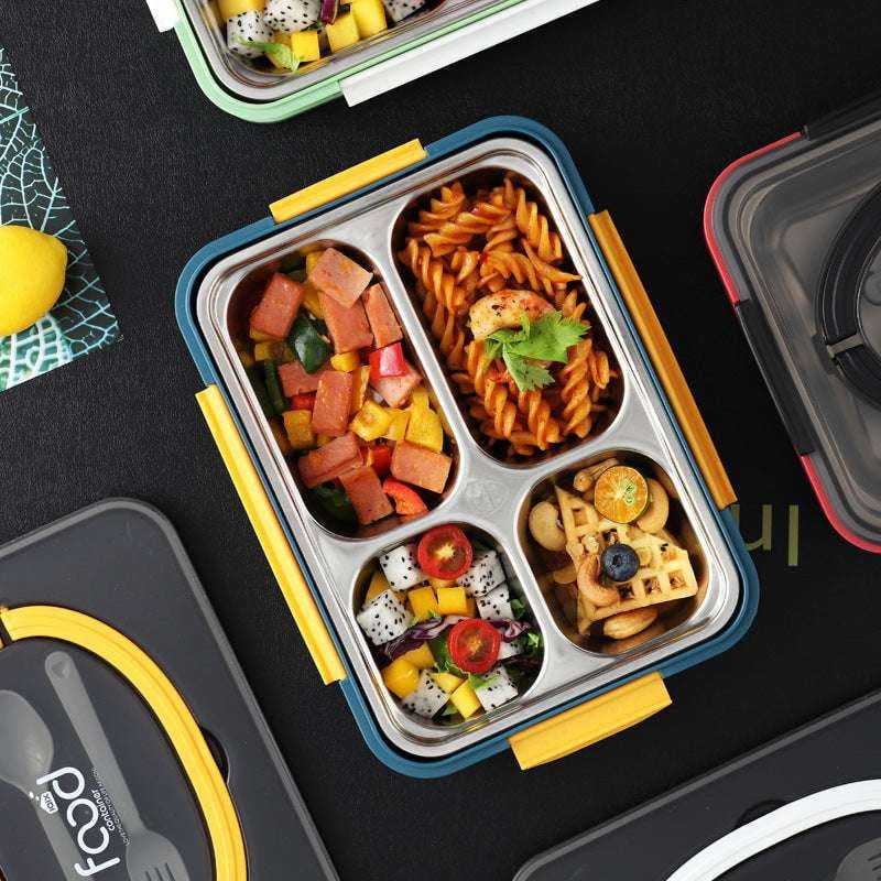 eco-friendly meal box, leakproof lunch container, stainless steel bento - available at Sparq Mart