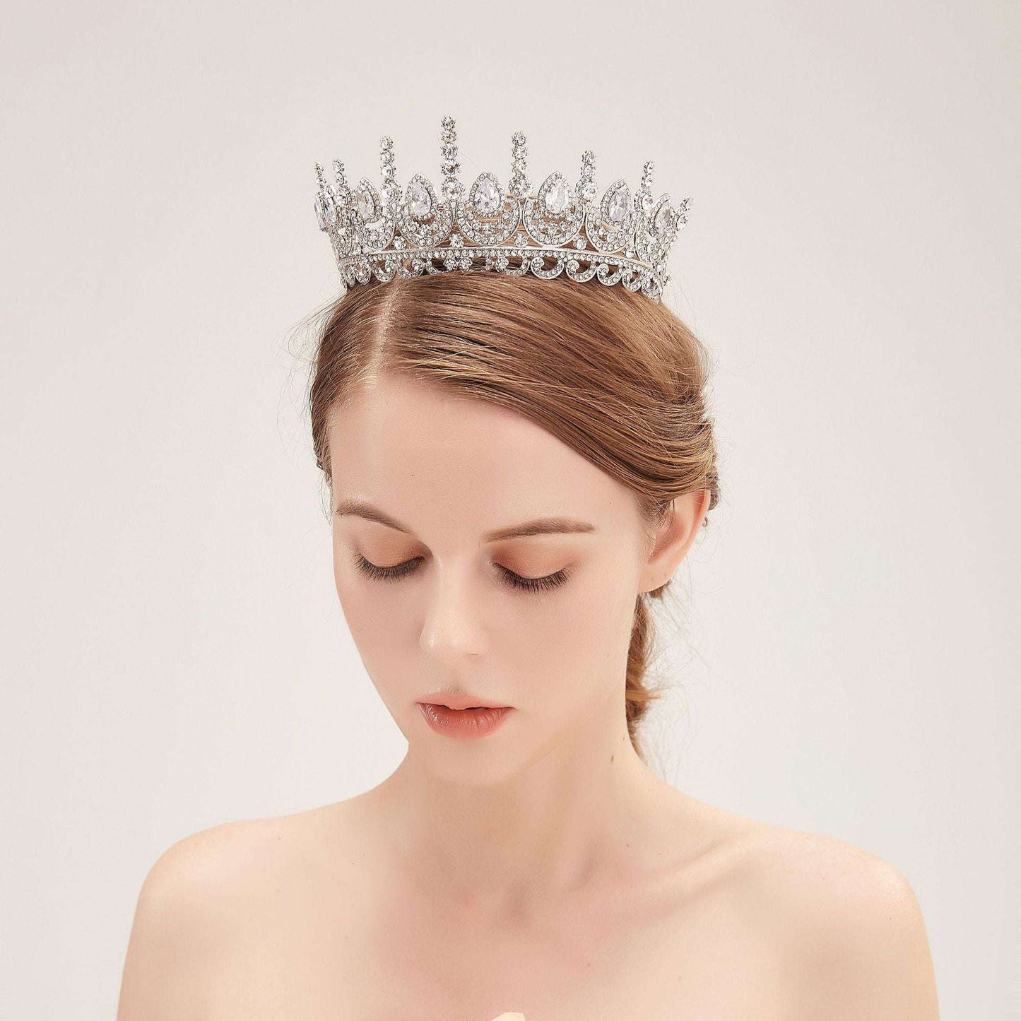 Bridal Crown Headpiece, Elegant Hair Ornaments, Wedding Tiara Accessories - available at Sparq Mart