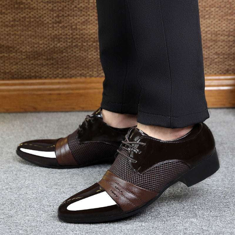 business casual shoes, elegant dress shoes, men's leather formal - available at Sparq Mart