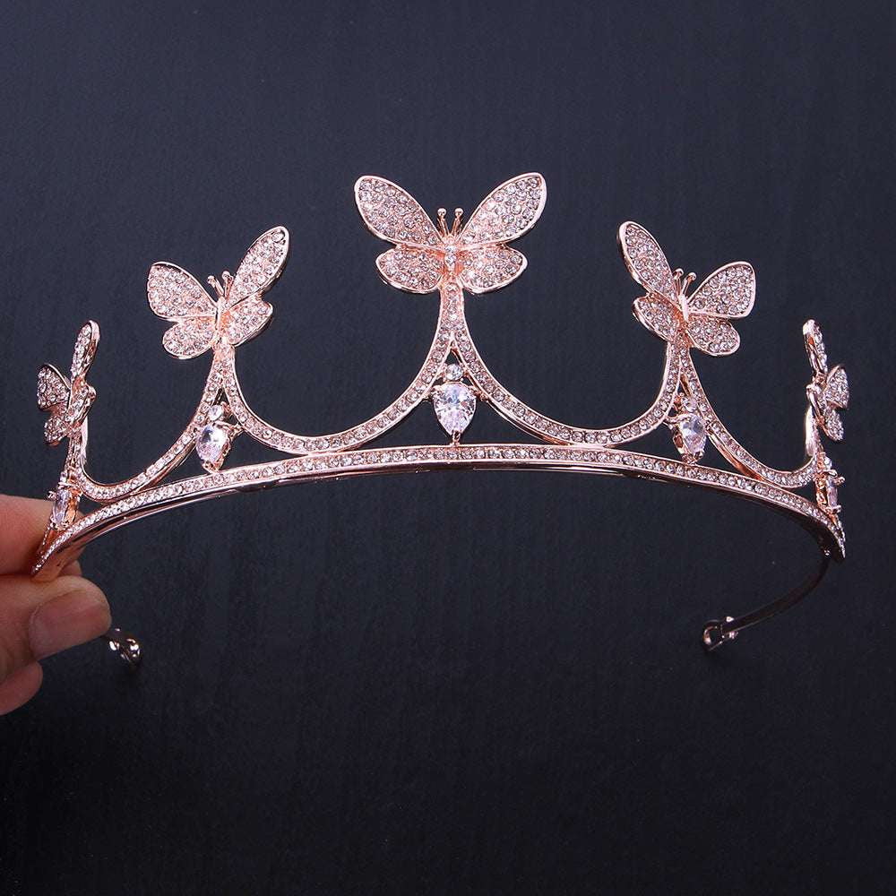 Bridal Zircon Tiara Crown, Luxury Wedding Crown Tiara, Sparkling Bridal Headpiece - available at Sparq Mart