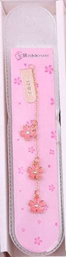 Alloy Bookmark Gift, Cherry Blossom Bookmark, Elegant Stationery Bookmark - available at Sparq Mart