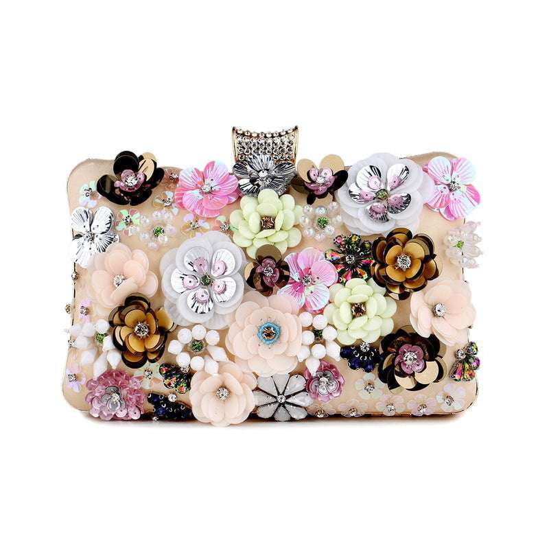 designer clutch purse, floral evening clutch, ladies banquet bag - available at Sparq Mart