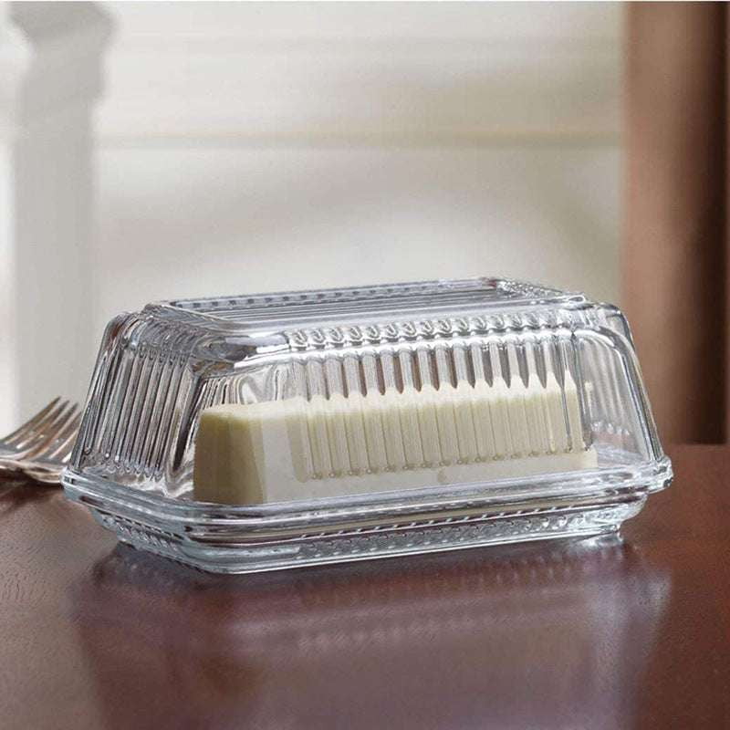 Glass Storage Box, Kitchen Glass Organizer, Rectangle Glass Container - available at Sparq Mart