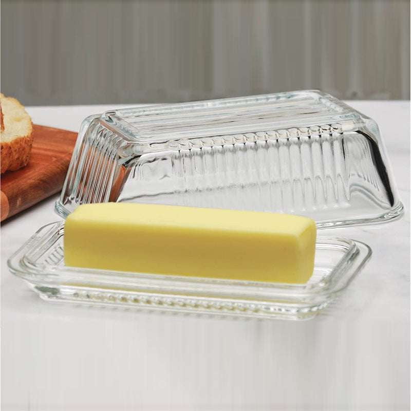 Glass Storage Box, Kitchen Glass Organizer, Rectangle Glass Container - available at Sparq Mart