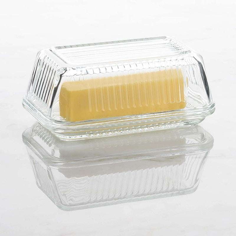 Glass Storage Box, Kitchen Glass Organizer, Rectangle Glass Container - available at Sparq Mart