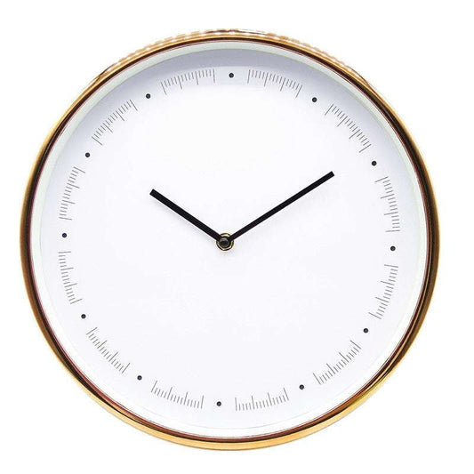 Gold Clock Decor, Modern Wall Clock, Silent Decor Clock - available at Sparq Mart