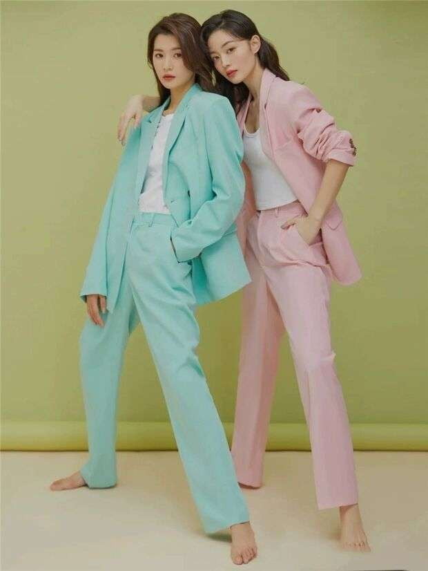 classic suit styles, elegant green suit, premium pink suit - available at Sparq Mart