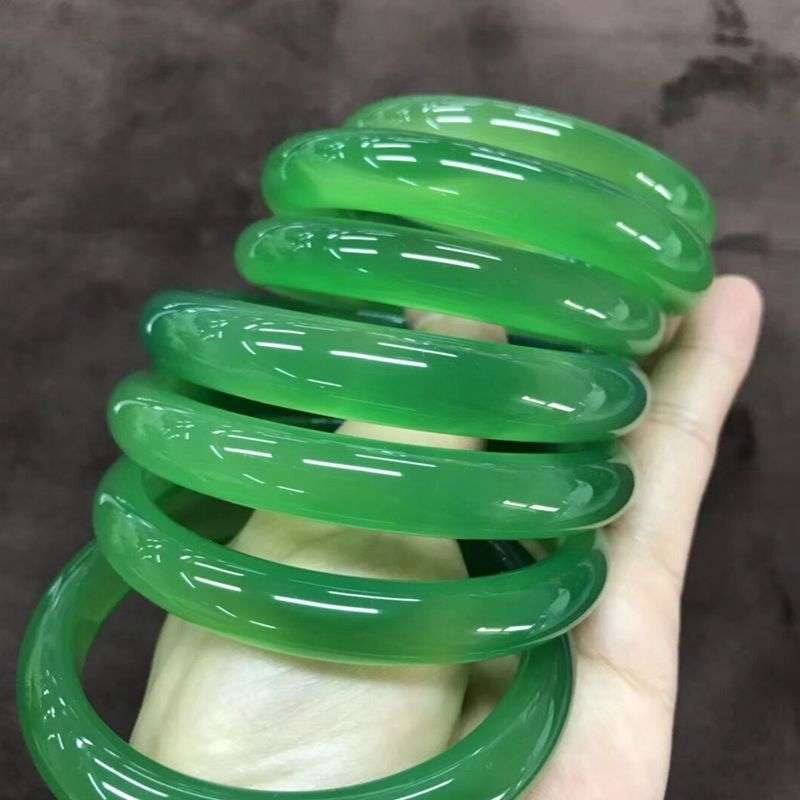 Elegant Jade Bangle, Jade Bracelet Fashion, Luxury Couple Bracelet - available at Sparq Mart