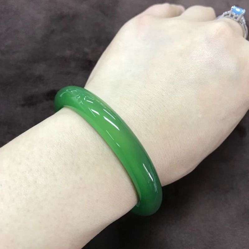 Elegant Jade Bangle, Jade Bracelet Fashion, Luxury Couple Bracelet - available at Sparq Mart