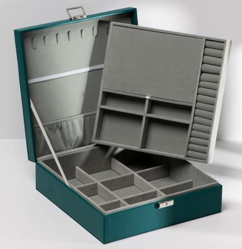 Leather Jewelry Storage, Luxury Accessory Case, Organizer Watch Box - available at Sparq Mart