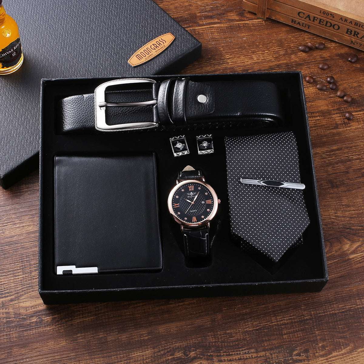 Dapper Gentlemen Kit, Elegant Gift Bundle, Men's Accessories Set - available at Sparq Mart