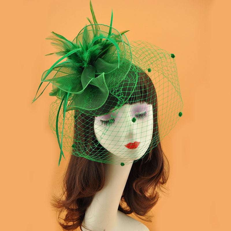 British Veil Hat, Elegant Veil Hat, Retro Top Hat - available at Sparq Mart