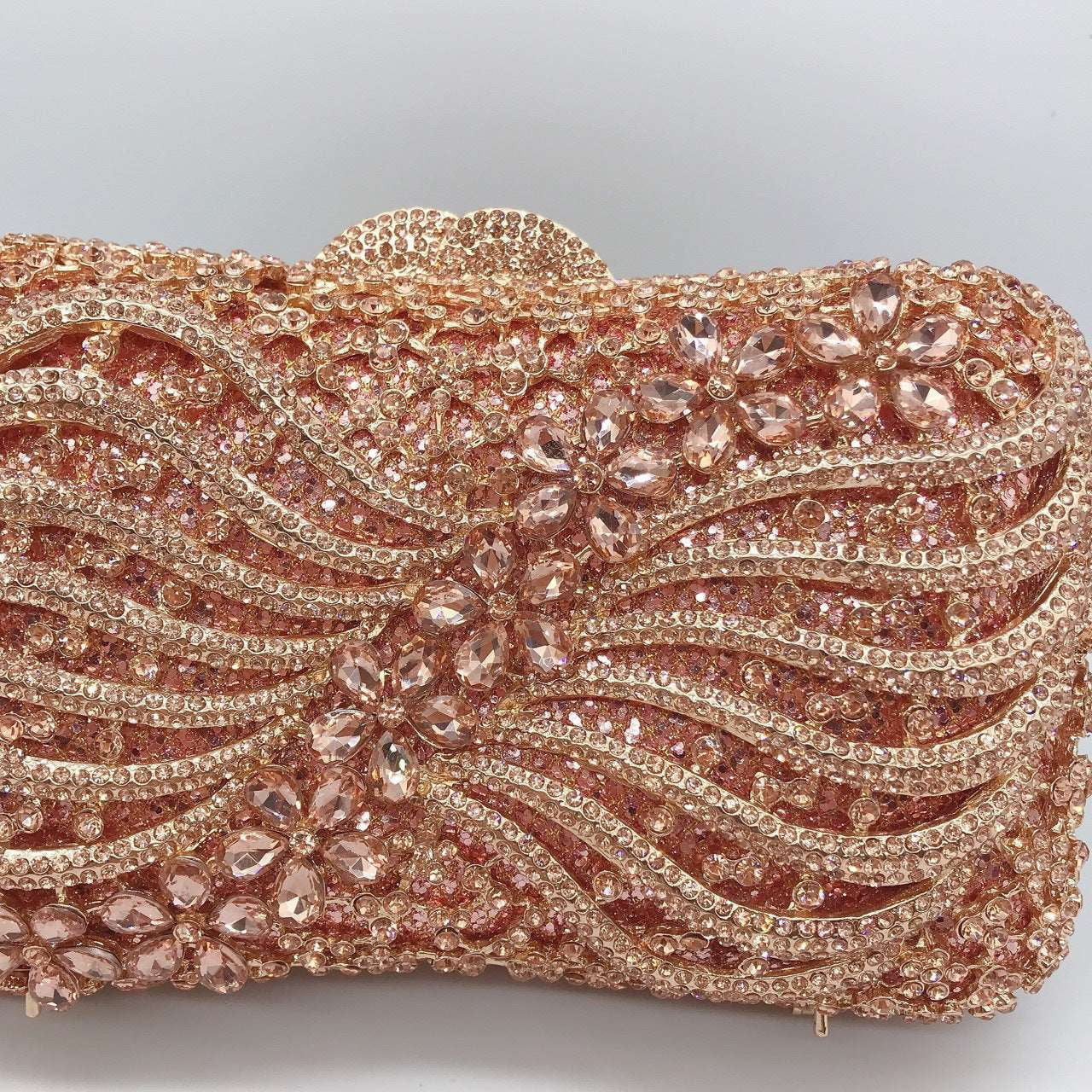 Elegant evening bag, Rhinestone evening clutch, Sparkly banquet clutch - available at Sparq Mart