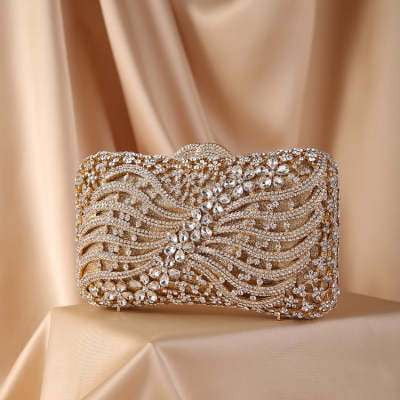 Elegant evening bag, Rhinestone evening clutch, Sparkly banquet clutch - available at Sparq Mart