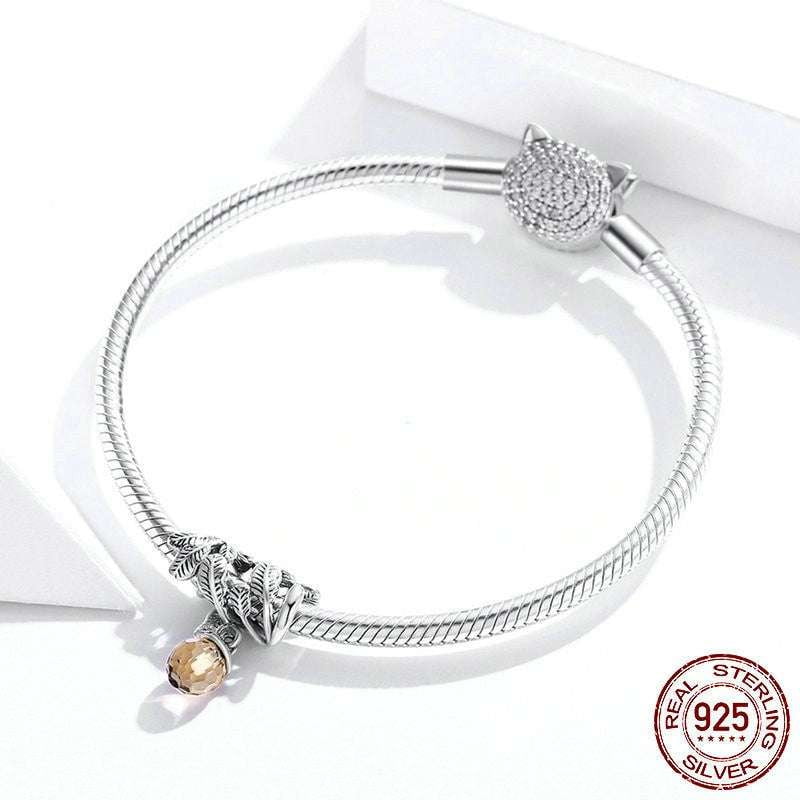 Designer Silver Bracelet Beads, Elegant Bracelet Accessories, S925 Silver Bead Charm - available at Sparq Mart