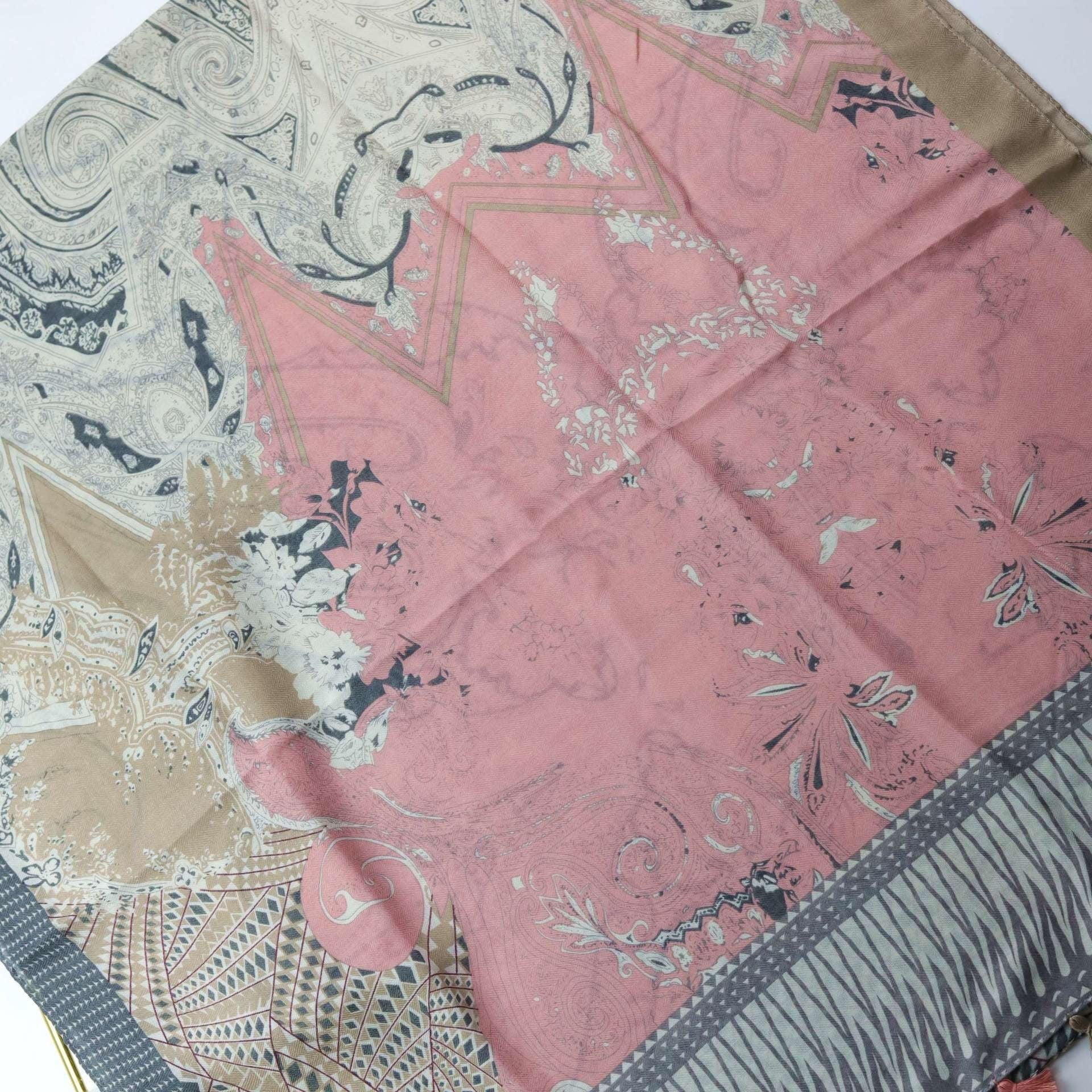 Designer Shawl Wrap, Luxurious Silk Scarf, Printed Silk Shawl - available at Sparq Mart